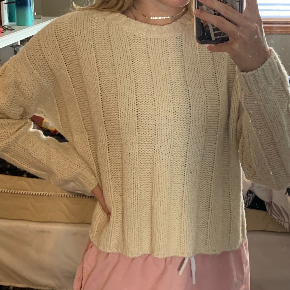 Cream PacSun Sweater
